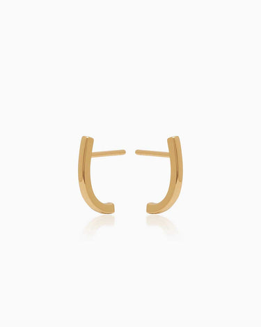 Merlot Gold Studs | Penny Pairs