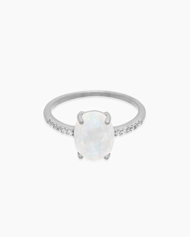 Luna Moonstone Silver Ring | Penny Pairs