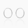Jessica Silver Hoops | Penny Pairs