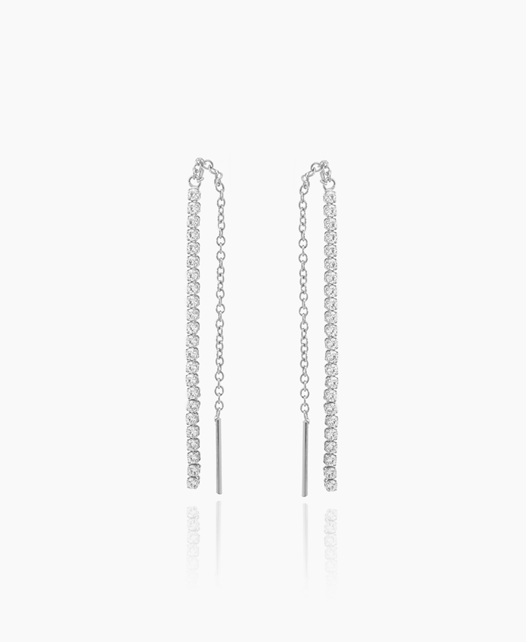 Francine Silver Threader Earrings