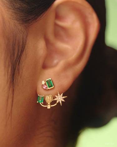Wicked x Penny Pairs Take Flight Gold Ear Jacket | Penny Pairs