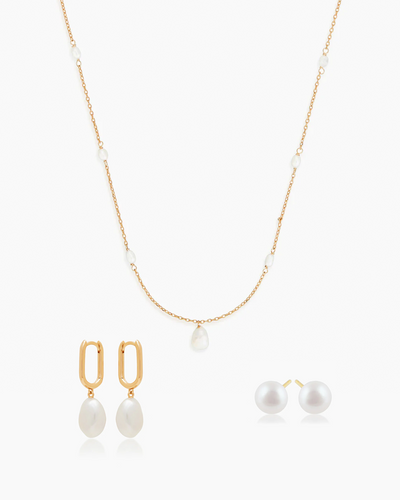 Classic Pearls Jewelry Set