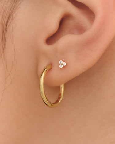 Alma Silver Hoops