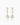 Anastasia Gold Dangler Studs | Penny Pairs