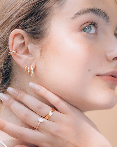 Angelina Gold Hoops