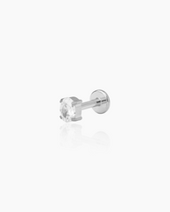 Ann Silver Flatback Stud