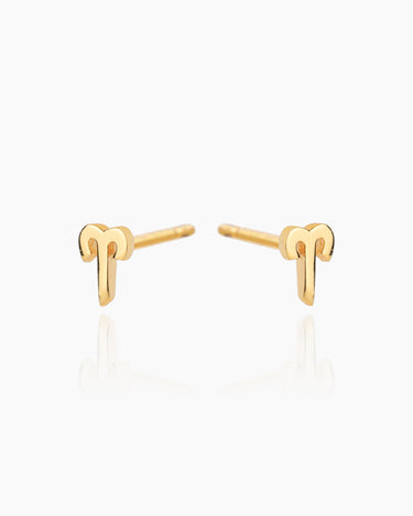 Zodiac Gold Studs