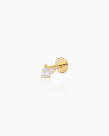 Aya Gold Flatback Stud