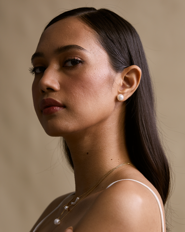 Paula Gold Studs | Penny Pairs