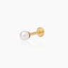 Bea Gold Flatback Stud | Penny Pairs