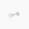 Bea Silver Flatback Stud | Penny Pairs