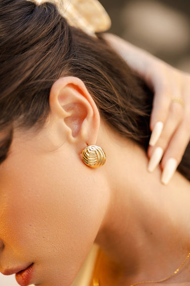 Beatrice Gold Studs | Penny Pairs