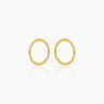 Blaire 8mm Gold Huggies | Penny Pairs