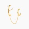 Cecilia Gold Huggie | Penny Pairs