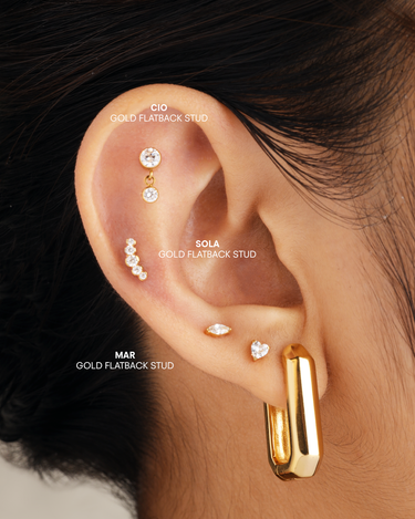 Mar Gold Flatback Stud
