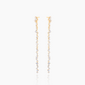 Cassandra Gold Dangler Studs | Penny Pairs