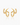 Clarissa Gold Hoops | Penny Pairs