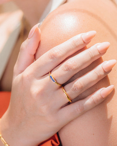 Cleo Lapis Lazuli Gold Ring