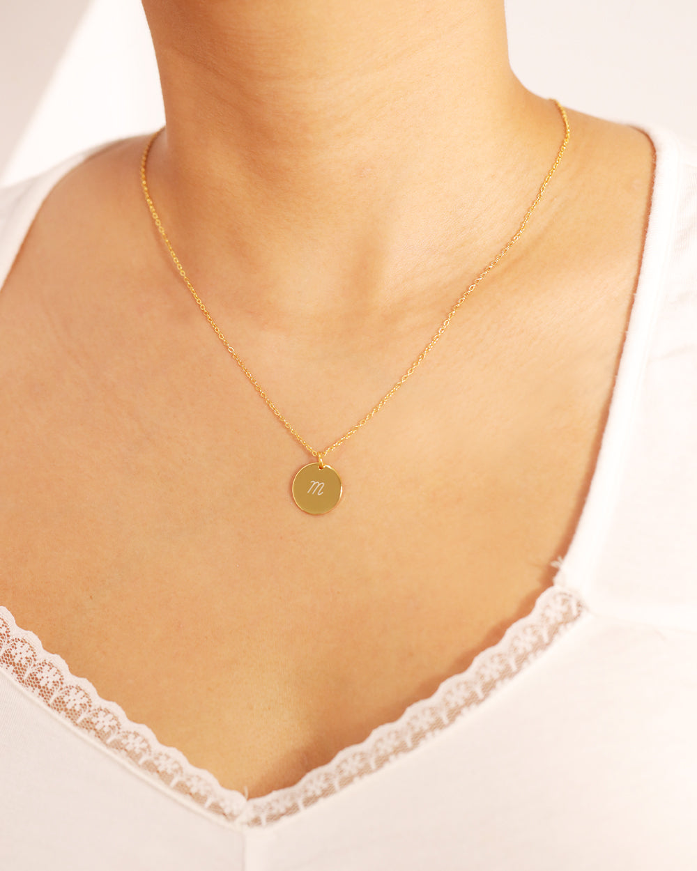 Coin gold store necklace