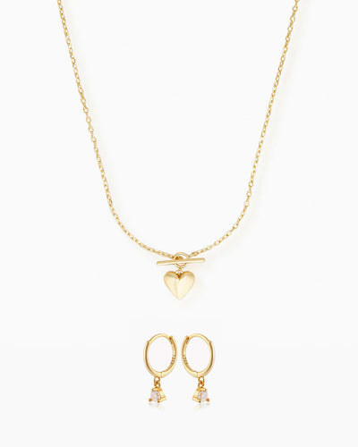 Dainty Heart Jewelry Set