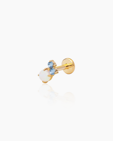 Dottie Gold Flatback Stud