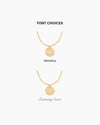Engravable Gold Coin Necklace