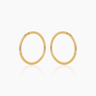 Ellen 14mm Gold Hoops | Penny Pairs