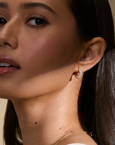 Felicia Gold Hoops | Penny Pairs