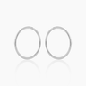 Fran 16mm Silver Hoops | Penny Pairs