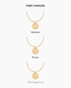 Initial Coin Gold Necklace