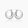 Hailey Silver Hoops | Penny Pairs