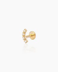 Ica Gold Flatback Stud
