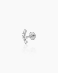 Ica Silver Flatback Stud