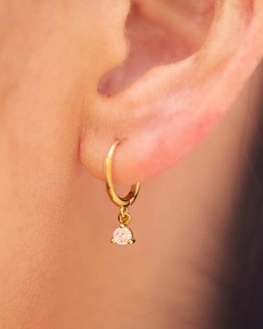 Kayla Silver Huggies