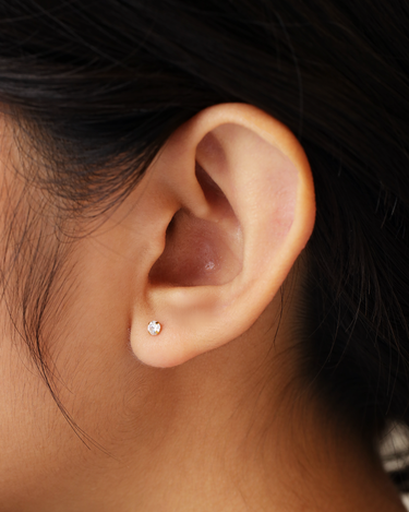 Kim Gold Flatback Stud | Penny Pairs