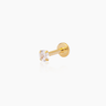 Kim Gold Flatback Stud | Penny Pairs