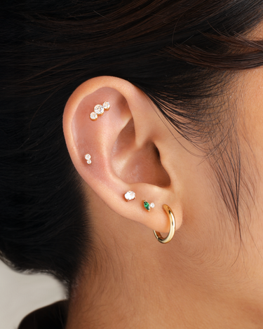 Pat Gold Flatback Studs