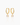 Leah Gold Huggies | Penny Pairs