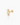 Leia Gold Flatback Stud