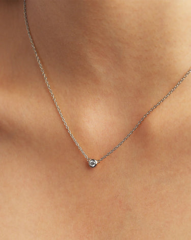 Leighton Lab Grown Diamond Silver Necklace