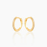 Lina Lab Grown Diamond Gold Huggies | Penny Pairs