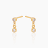 Lisette Lab Grown Diamond Gold Studs | Penny Pairs