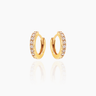 Liza Lab Grown Diamond Gold Huggies | Penny Pairs