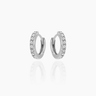 Liza Lab Grown Diamond Silver Huggies | Penny Pairs