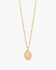 Celeste Gold Locket Necklace | Penny Pairs