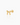 Luisa Gold Flatback Stud