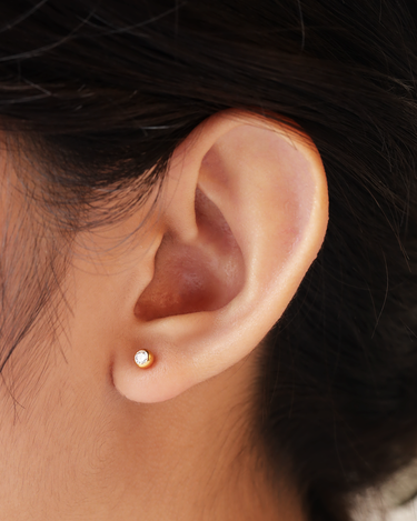Max Gold Flatback Stud | Penny Pairs