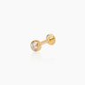 Max Gold Flatback Stud | Penny Pairs