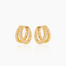 Maxine Gold Huggies | Penny Pairs
