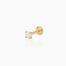 Mel Gold Flatback Stud | Penny Pairs